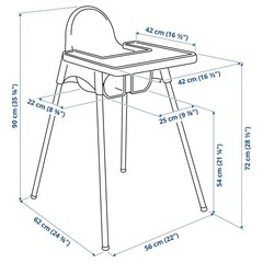 IKEAのANTILOPハイチェアの画像