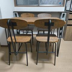 最終処分☆【美品】ダイニングテーブルセットの画像