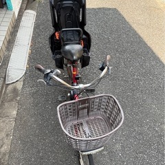 電動アシスト　自転車　子供乗せ　後ろの画像