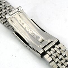 中古 CITIZEN 腕時計用金属ブレス カン幅18mm用 長さ14.5cm 直カン 7連 ステンレス シルバーカラー 札幌市 清田区 平岡の画像