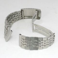 中古 CITIZEN 腕時計用金属ブレス カン幅18mm用 長さ14.5cm 直カン 7連 ステンレス シルバーカラー 札幌市 清田区 平岡の画像