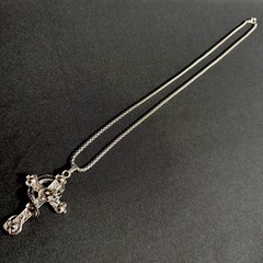 N27*《スカルクロス》*メンズネックレスの画像