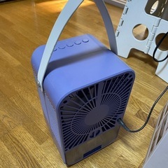 【取引進行中】取手付き卓上扇風機　ミスト機能付きの画像