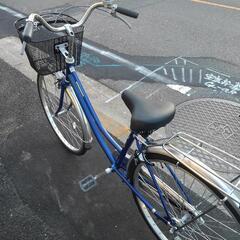中古自転車３７３３　前後タイヤ新品！　日本製　２６インチ　ギヤなし　ダイナモライト　キッキーと音がならない後輪ローラーブレーキ　の画像