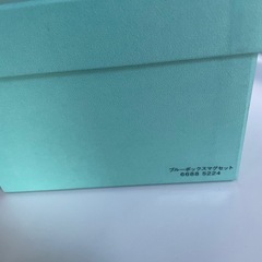 Tiffany マグカップブルー　箱付きリボン付き新品未使用の画像