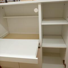 【リユースのサカイ八街店】★ジモティ割あり★ NITORI　レンジ台　ホワイト　クリーニング済　YJ7635の画像