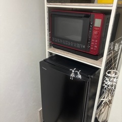 TOSHIBAの157L冷蔵庫&ラックセットの画像