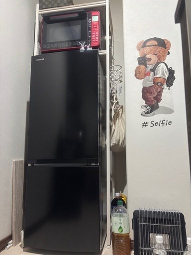 TOSHIBAの157L冷蔵庫&ラックセット
