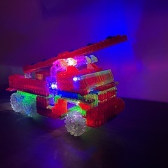 透明ブロック 光るブロック レーザーペグ レゴ互換の画像