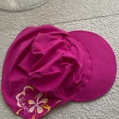 UPF50＋紫外線対策女の子用フラップキャップの画像