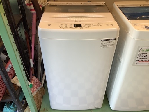 【リサイクルサービス八光】2023年製　ハイアール　4.5kg 全自動洗濯機　JW-U45B