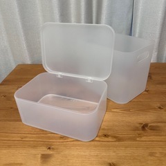 【無料】無印良品 ポリプロピレンケース2点の画像