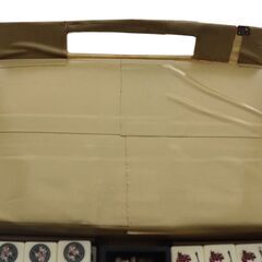 【麻雀牌セット】ケース付き／点棒・サイコロあり／中古品の画像