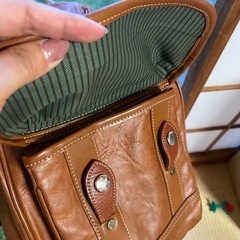 アンティーク　レザーリュックの画像