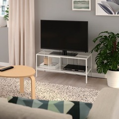IKEA BAGGEBO テレビ台 ラック ホワイトの画像