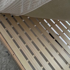 【すのこシングルベッド】可愛い色味ですの画像