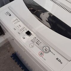 【分解清掃済】ヤマダセレクト 全自動洗濯機 YWM-T60A1（2016年製）の画像
