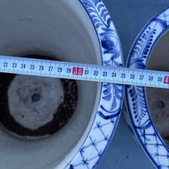 プランター　陶器2個セットの画像