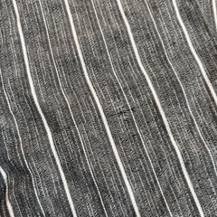 キズあり　甚平 ストライプ柄 グレー 140cmの画像