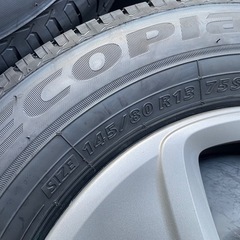 【お話し中】新車外し　145/80r13 ブリヂストン　エコピア　　ほぼ未使用の画像
