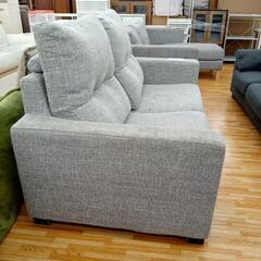 【リユースのサカイ八街店】★ジモティ割あり★ 2人掛けソファー　グレー　クリーニング済　YJ7640の画像