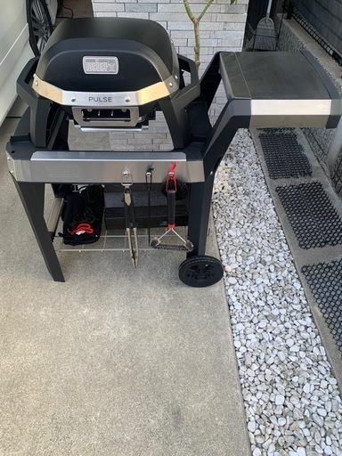 バーベキューグリル　ウェーバー Pulse 1000 電気グリル スターターキット　備品付き