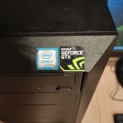 ガレリア　ゲーミングPC　(GTX1070,i7-6700K)　モニター、マウス、キーボード付きの画像