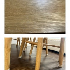 ダイニングテーブル(ライトブラウン)の画像
