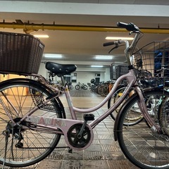 自転車　ママチャリ　26インチ　変速　の画像