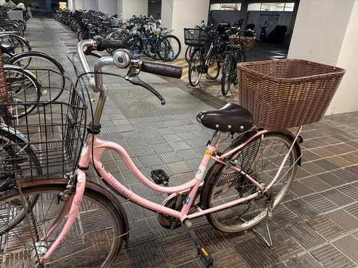 自転車　ママチャリ　26インチ　変速　