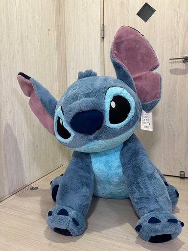 大きなスティッチのぬいぐるみ『ブランケット付き』