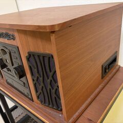 アンティーク調　ラジオ、カセット、CD、レコード　プレイヤー、インテリア　ジャンクの画像