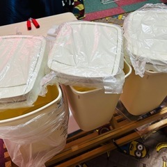 フタ付きゴミ箱3点まとめて【新品】の画像