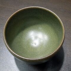 京焼・清水焼 加藤敏雄作 緑釉茶碗 茶道具 共箱あり 札幌市 新道東店の画像