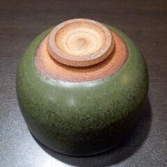 京焼・清水焼 加藤敏雄作 緑釉茶碗 茶道具 共箱あり 札幌市 新道東店の画像