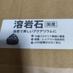 溶岩石　アクアリウムの画像