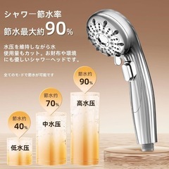 シャワーヘッド マイクロナノバブル 節水 の画像
