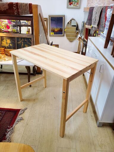 1台 家具・インテリア 無印良品 木製デスク パイン材 幅100×奥行60×