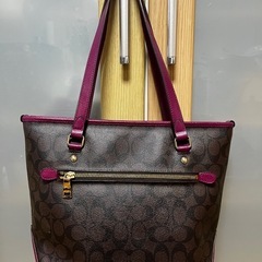 【決まりました】COACH トートバッグ パープルの画像