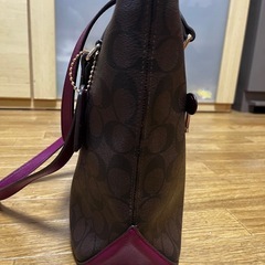 【決まりました】COACH トートバッグ パープルの画像