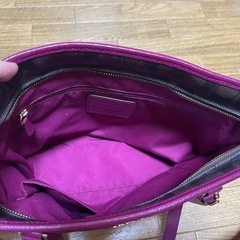 【決まりました】COACH トートバッグ パープルの画像