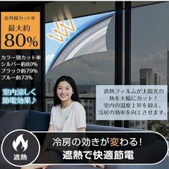 窓ガラス目隠し 遮光シート 断熱 マジックミラーの画像