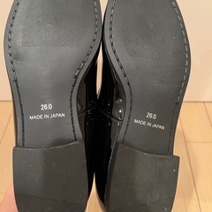 メンズエナメル靴　ブラック　タキシード用　スーツセレクト　黒26.0cm 日本製の画像