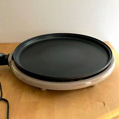 日本製ワイド型ホットプレート・蓋つきの画像