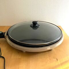 日本製ワイド型ホットプレート・蓋つきの画像