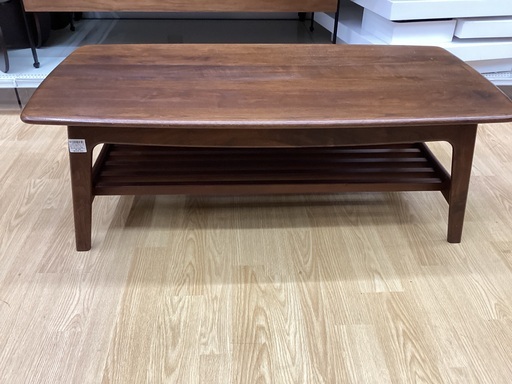 ウォールナット材 ローテーブル トレファクマーケット久喜店】起立木工 ローテーブル（ウォールナット材）