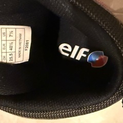 【美品】elf ライディングシューズ 25.5cm（赤×黒）の画像