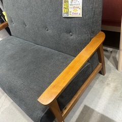 配達可【2人掛けソファ】【グレー】【管理番号13108】金の画像