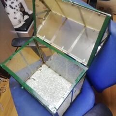 アクリル 鉄枠 小型温室 高さ40cmの画像