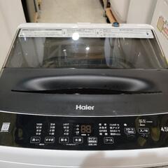 配送可【ハイアール】4.5K洗濯機★2022年製　分解クリーニング済み/6ヶ月保証付き【管理番号13108】佐の画像